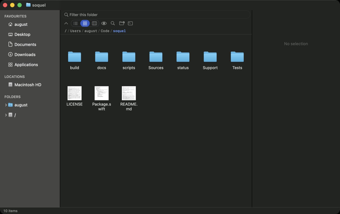 Icon view showing Quick Look thumbnails